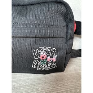 Under Armour Loudon Waist Bag Crossbody Bag‎ 'Black Orange' Running Rose Arrow